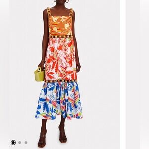 Farm Rio XS spring summer dress like new maxi length